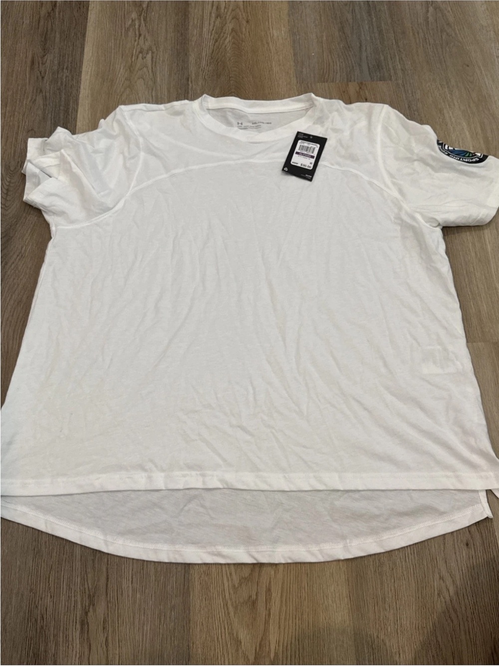 Under Armour T Shirt Womens XXL White Active Outdoors Short Sleeve